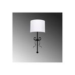 Amber LED Siyah Metal Aplik E27 Uyumlu 28x15x57 cm Duvar Aydınlatma Oturma Odası, Siyah-6982