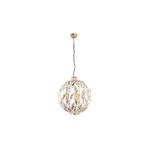 Amber LED Tel 5'Li Vintage Metal Gövdeli Avize, Salon ve Yatak Odası için E14 Uyumlu, Bej-11058