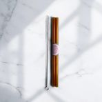 Amber Sip – 2'li Sürdürülebilir Cam Pipet Seti