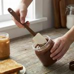 Amberhaus 4'Lü Mini Akasya Ahşap Saplı Silikon Spatula Seti - 21 Cm Kavanoz Sıyırma, Pasta Süsleme Yumurta Fırçası - Yanmaz Yapışmaz Krem Mutfak Seti