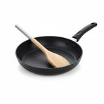AmberHaus%100 Doğal Akasya Ahşap & Paslanmaz Çelik 3’lü Mutfak Seti | Kaşık, Spatula, Kevgir | Isıya Dayanıklı ve Şık Servis Takımı (Bambu Yan Spatula)