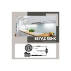 AmberLED 2.5 Metre Beyaz Şerit Led Iç Mekan Tak Çalıştır Dokunmatik Aç-kapa Dimmer Anahtar Ve Adaptör Dahil