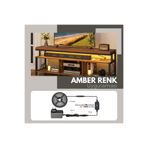 AmberLED 5 Metre Amber Renk Şerit Led Iç Mekan Tak Çalıştır Dokunmatik Aç-kapa Dimmer Anahtar Ve Adaptör