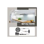 AmberLED Şerit Led 2 Metre Beyaz Iç Mekan Tak Çalıştır Set Dokunmatik Aç-kapa Dimmer Anahtar Ve Adaptör Dahil