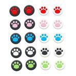 Ambertown 2 x Sevimli Kedi Pençesi Başparmak Çubuğu Tutamakları Kapak Joystick Kapağı PS5 PS4 Slim Pro PS3 Xbox One X S Elite Switch Pro Xbox 360 Wiiu Kumandası Oyunu Silikon Kauçuk Kapak (Mavi 1)