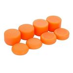 Ambertown Pack of 8 pcs Analog Controller Gamepad Raised Antislip Thumb Stick Grips Thumbsticks Joystick Cap Cover for PS5, PS4, PS3, Switch Pro, Xbox one, Xbox 360, Wii U, PS2 Controller (Orange)