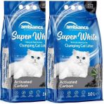 Ambiance Activated Carbon Kedi Kumu 10 lt x 2 Topaklaşmayan İnce Taneli Koku Kontrolü