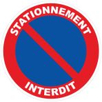 Ambiance Sticker Etiket güvenlik paneli sert ve yuvarlak - etiket etiket etiketi lamine laminat, suya ve UV ışınlarına dayanıklı, park etmeye, çap 24 cm