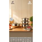 Amboss 10 Parça Cook SteelBox Paslanmaz Çelik Tencere ve Saklama Kabı