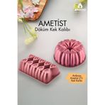 Amboss Ametist 2 Parça Döküm Kek Kalıbı ( Kırmızı )