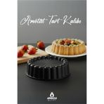 Amboss Ametist 26 cm Döküm Tart Kalıbı ( Siyah )
