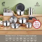 Amboss Big Chef 21 Parça Paslanmaz Çelik Tencere Tava Çeyiz Seti