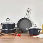 Amboss Crystal 7 Parça 0991 Granit Çift Renkli Tencere Seti