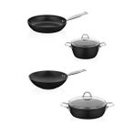Amboss Dark 6 Parça 28 cm Wok Tavalı Tencere Seti