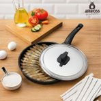 Amboss Döküm Granit Kapaklı Börek Tavası 34 cm - Siyah