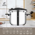 Amboss Enio Plus 12 lt Paslanmaz Çelik İndüksiyon Uyumlu Düdüklü Tencere