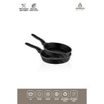 Amboss Kuvars 2 Parça Döküm Titanyum Kaplama Tava Seti 18-22 cm