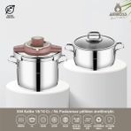 Amboss Ocean Matik Paslanmaz Çelik İndüksiyon Uyumlu Rose 10 lt Düdüklü Tencere Seti