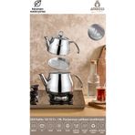 Amboss Prime 4 Parça Paslanmaz Çelik Orta Boy Çaydanlık