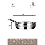 Amboss Saphire 26x07 cm Kapaksız Çelik Tek Saplı Tava