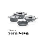 Amboss Tencere Seti SERA NOVA SERAMİK 7 PRÇ GRİ