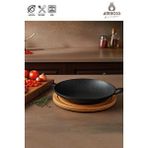 Amboss Vento 34 cm Döküm Sac Kavurma Gözleme Tavası - Siyah