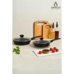 Amboss Vento 4 Parça Döküm Cam Kapaklı Tava 22-26 cm