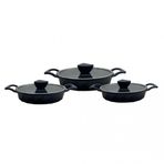 Amboss Vento 6 Parça Titanyum Kaplama Sahan Seti 18-20-22 cm