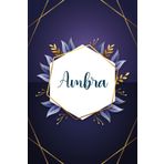 Ambra: Taccuino personalizzato con il nome Ambra | Regalo di compleanno per moglie, mamma, sorella, figlia ... | Foglie blu | 110 pagine a righe, Piccolo formato 6x9 pollici (15,24 x 22,86 cm)