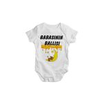 Amcasının Ballısı Yazılı Baskılı Bebek Zıbını, 6 Ay