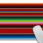 Amcove Serape Çizgili Mouse Pad, Parlak, Renkli Meksika Halısı Battaniye Baskılı Mouse Pad, Çok Renkli Mouse Pad'ler