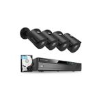 Amcrest 4K 8CH 5MP Poe NVR Siyah Güvenlik Kamera Sistemi