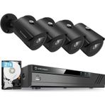 Amcrest 4K 8CH 5MP Poe NVR Siyah Güvenlik Kamera Sistemi