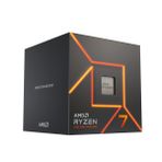 AMD Ryzen™ 7700 Masaüstü İşlemci (8 çekirdekli/16 dişli, 76 MB önbellek, maksimum 5,4 GHz artış)