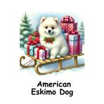 American Eskimo Dog Christmas Notebook