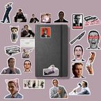 American Pshyco sticker paketi/bullet Journal Defter Çıkartma Ajanda Laptop Etiket