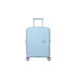 American Tourister Açık Mavi Soundbox - Körüklü 55 cm Kabin Boy Sert Valiz