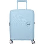 American Tourister Açık Mavi Soundbox - Körüklü 55/20 Kabin Boy Sert Valiz