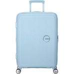 American Tourister Açık Mavi Soundbox - Körüklü 67/24 Orta Boy Sert Valiz