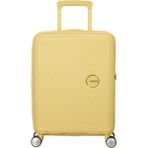 American Tourister Sarı Soundbox - Körüklü 55 cm Kabin Boy Sert Valiz
