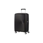 American Tourister Siyah Soundbox - Körüklü 67 cm Orta Boy Sert Valiz