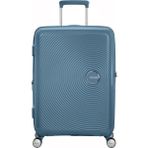 American Tourister Soundbox - 67 cm Orta Boy Sert Valiz - Mavi