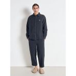 American Vintage Antrasit Erkek Desenli Standart Gömlek Ceket MAFA06BH25CARVIN - XL