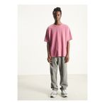 American Vintage Bisiklet Yaka Pembe Erkek T-Shirt MFIZ02AH25CANDVIN
