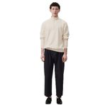 American Vintage Dik Oversize Sweatshirt, M/L, 5003243186, Ekru, erkek
