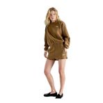 American Vintage Lastikli Bel Düz Şort, M, 5003246728, Haki, Kadın