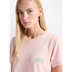 American Vintage Pembe Kadın Standart T-Shirt YKO02CH25CAME - Pudra