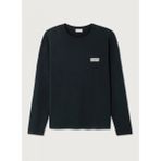 American Vintage Siyah Erkek Standart Logo Baskılı T-Shirt MYKO02BH25TEN - Antrasit - XL