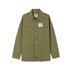 American Vintage Straight Denim Ceket, M/L, 5003243159, Haki, Erkek