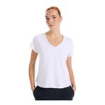 American Vintage V Yaka T-Shirt, S, 5003308919, Beyaz, Kadın
